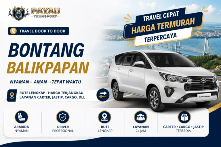 Travel Bontang Balikpapan Harga Terjangkau | Jadwal Setiap Hari