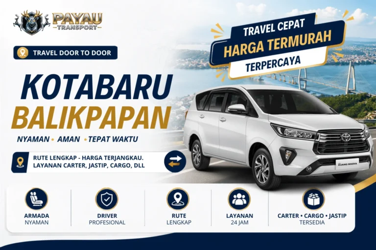 Travel Kotabaru Balikpapan Murah | Jadwal Setiap Hari