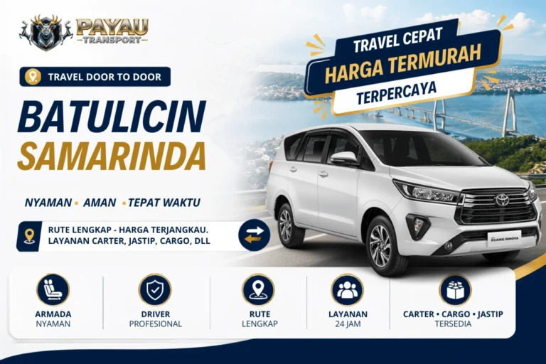 Travel Batulicin Samarinda Cepat | Tersedia Setiap Hari