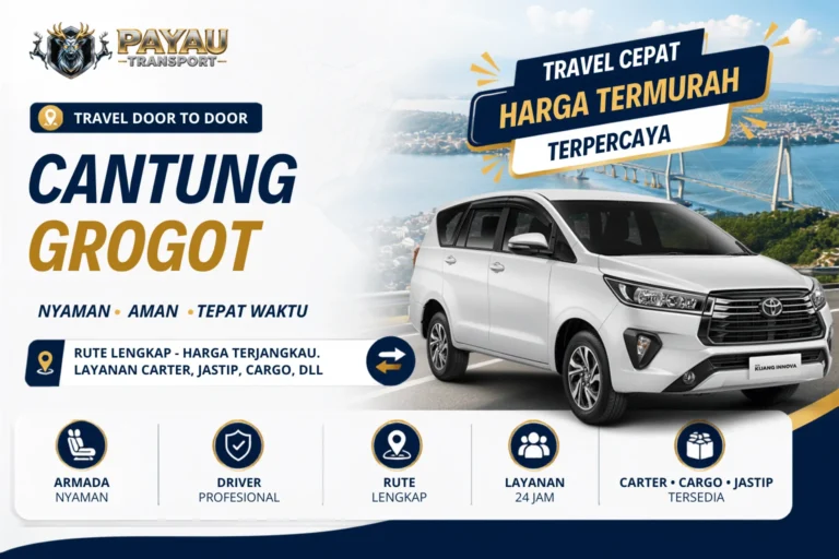 Travel Cantung Grogot Nyaman & Aman | Berangkat Rutin Setiap Hari